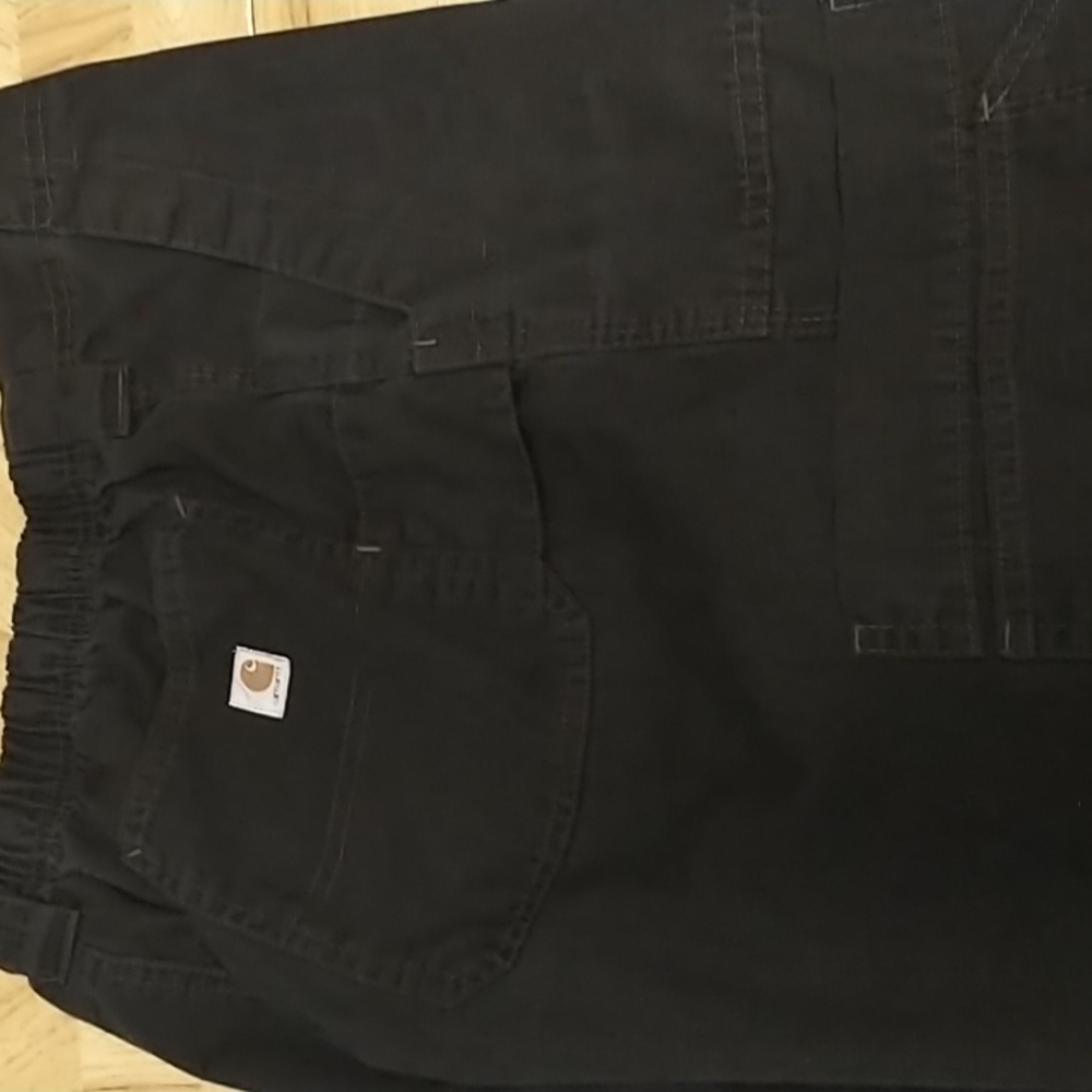 Carhartt Drawstring Cargo Pocket Pants Large Black - Picture 14 of 14